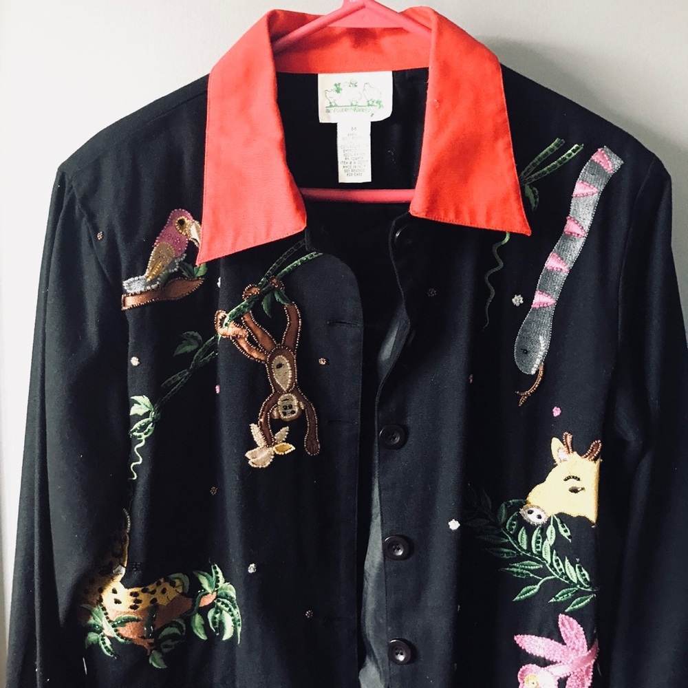 Unique Animal embroidered jacket - Picture 2 of 5